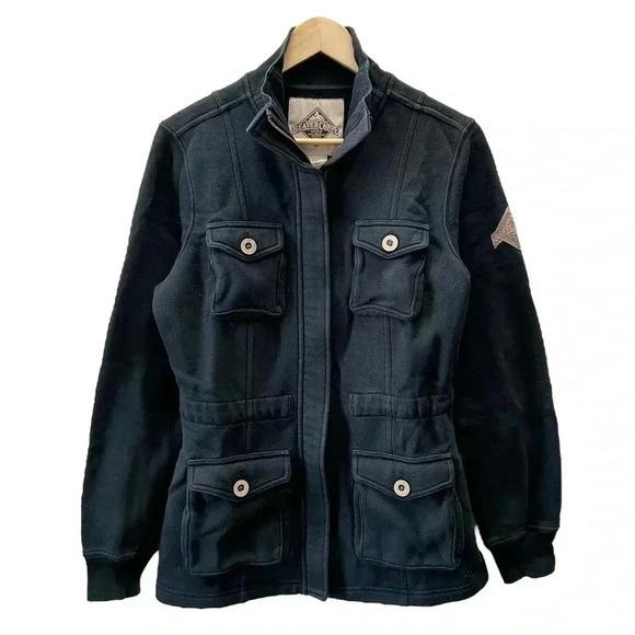 Beaver Canoe Utility  Jacket Military Black Thick Outdoor Knit Size Medium - Picture 1 of 15